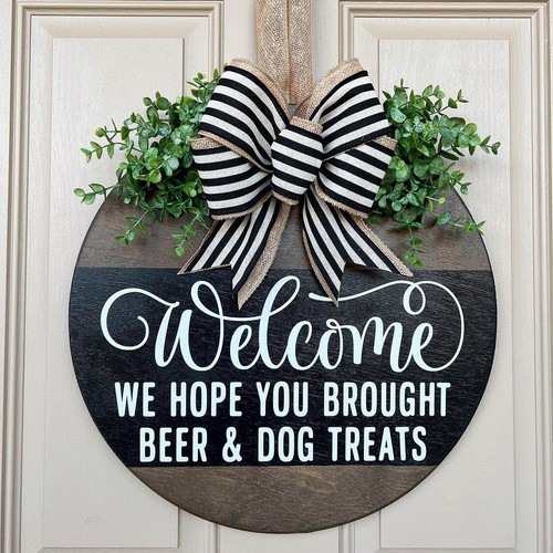 Welcome sign for front - welcome,
