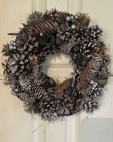 Door wreath natural - door,