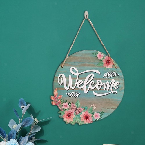 Welcome wreath sign for - wreath, front