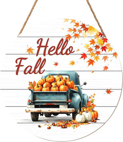 Hello fall wreath for front - hello,