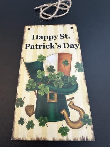 Happy patrick day wooden - st.,