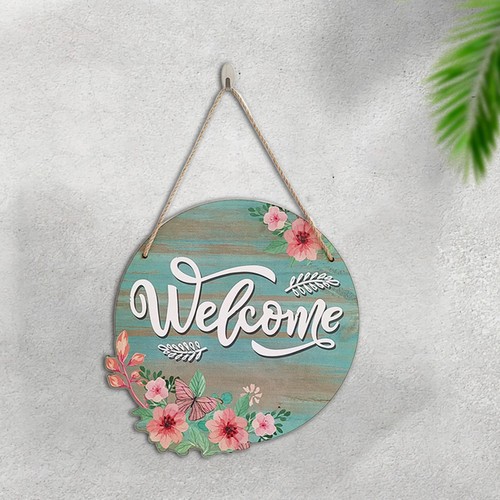 Welcome wreath sign - welcome, for