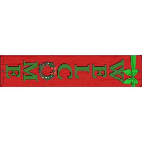 Welcome wreath novelty metal - welcome,