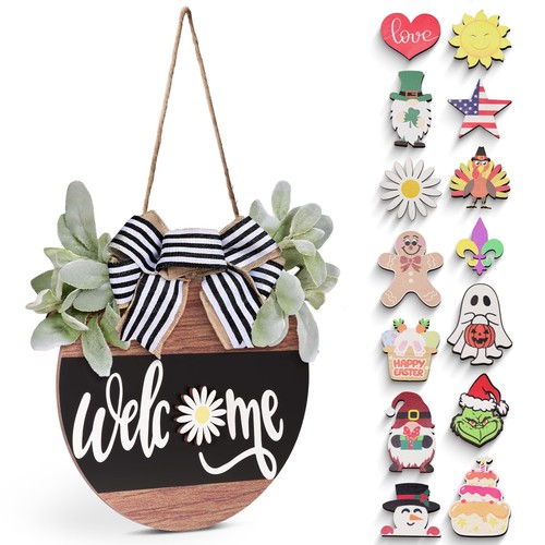 Interchangeable welcome sign - welcome,