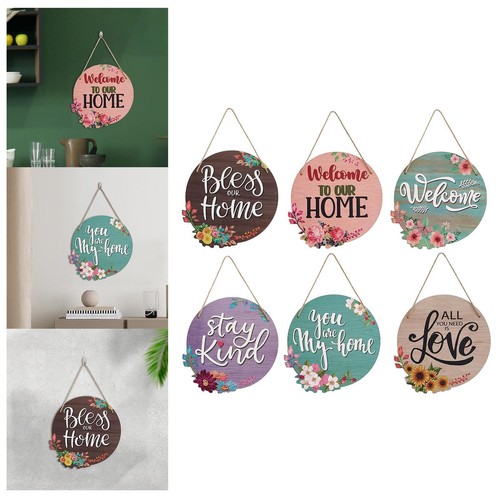 Welcome wreath sign rustic - sign,