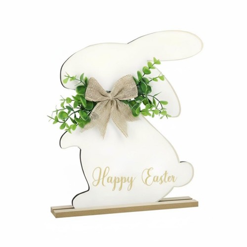 Easter door wreath wooden - door,