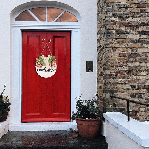 Front door hanging sign - hanging,
