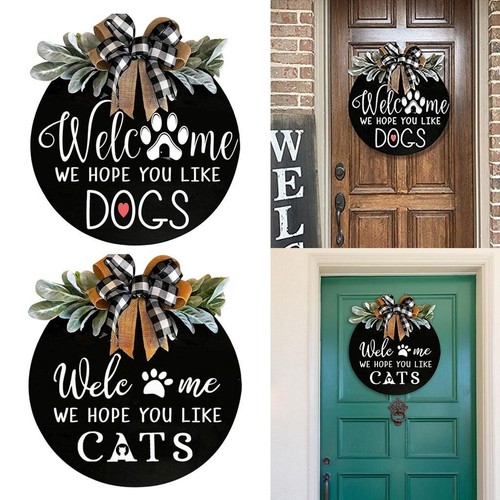 Welcome sign made wood - of,