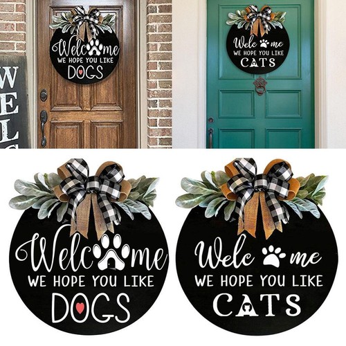 Welcome sign for - for, door