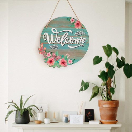Welcome wreath sign for front - wreath,