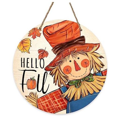 Hello fall scarecrow - hello,